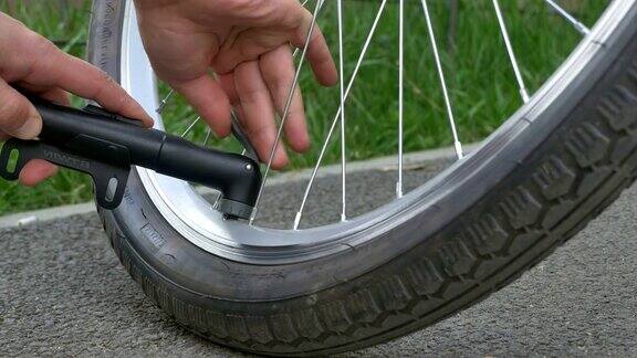 自行车轮胎充气