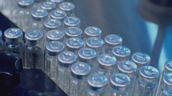 制药加工厂空玻璃瓶自动生产线机器输送