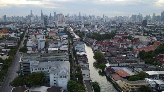 曼谷早晨的城市景观