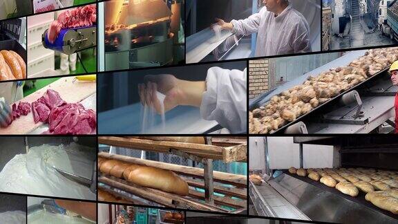 食品工业-多屏幕视频