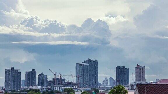 清澈的蓝天和云景