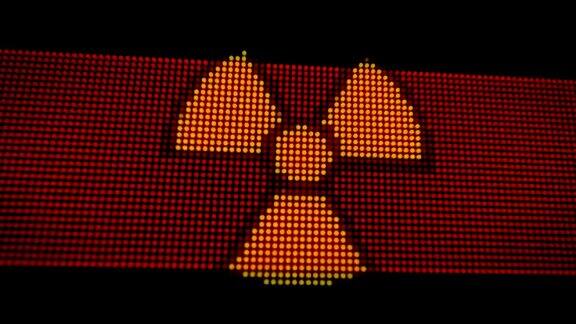危险辐射红色警报LED