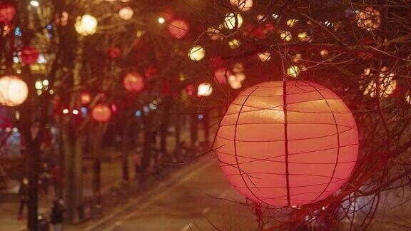 庆祝中国春节的灯展