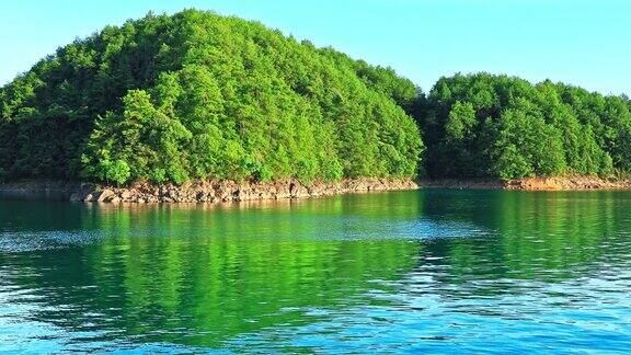 中国杭州淳安美丽的千岛湖自然景观