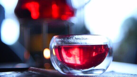 红果茶玻璃茶杯