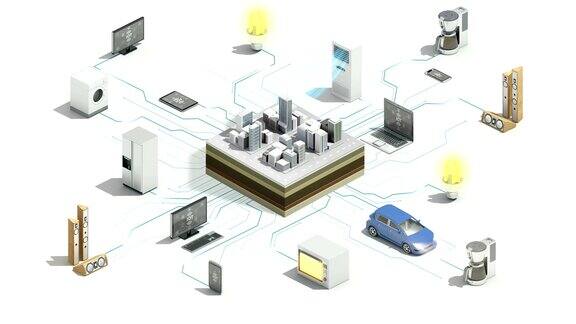 智能楼宇连接智能家电自动化物联网4k