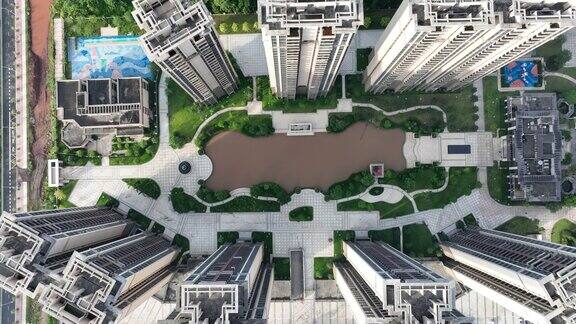 中国城市化的航拍画面