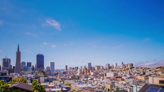 时间推移-平移旧金山城市4K