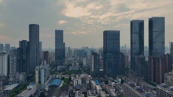 长沙城市鸟瞰图中国