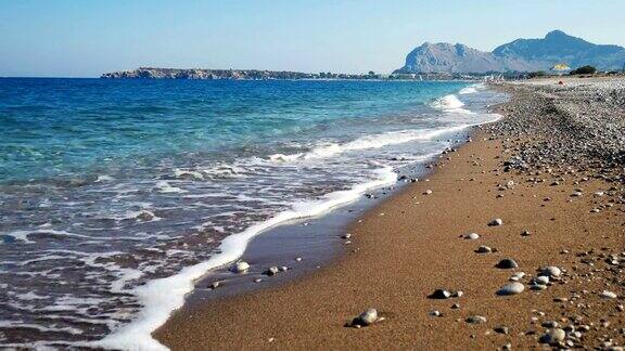 希腊罗德斯岛海滩