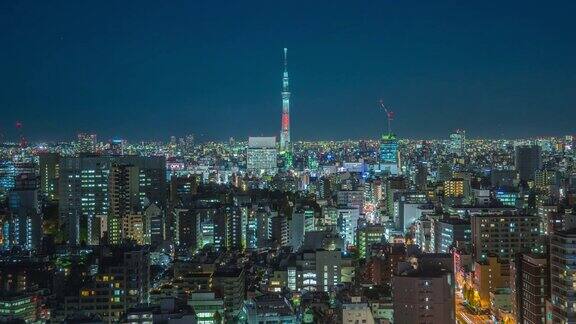 名古屋的城市景观和摩天大楼与美丽的天空在黄昏时间