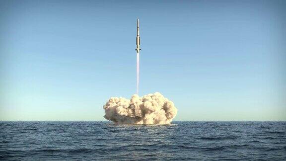 火箭从水面起飞