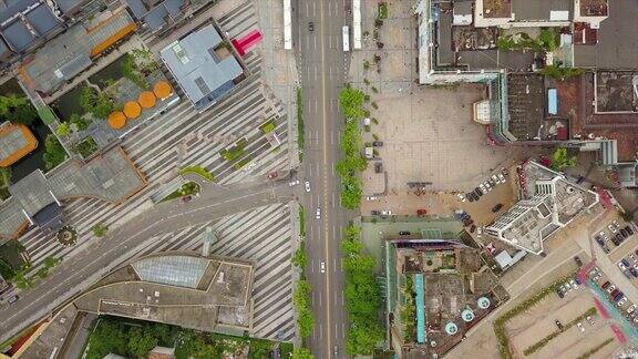 珠海城市交通街道建设航拍4k中国全景图