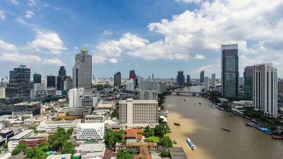 空中曼谷城和湄南河
