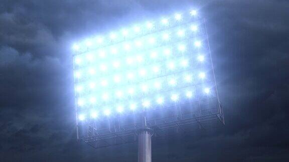 足球场的灯