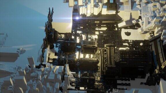 4K3d动画-外星科幻城市模型
