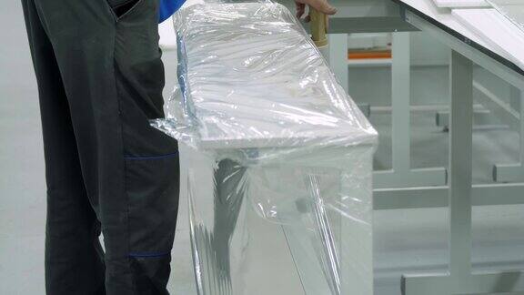 成品包装用透明薄膜包装纸板家具制造实验室家具