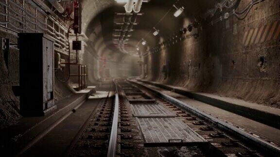正在施工的地铁深隧道