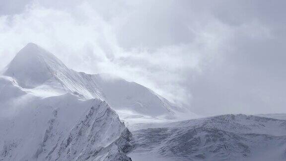 中国西藏美丽的雪山和冰川景观