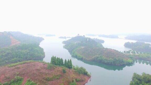 千岛湖景观鸟瞰图