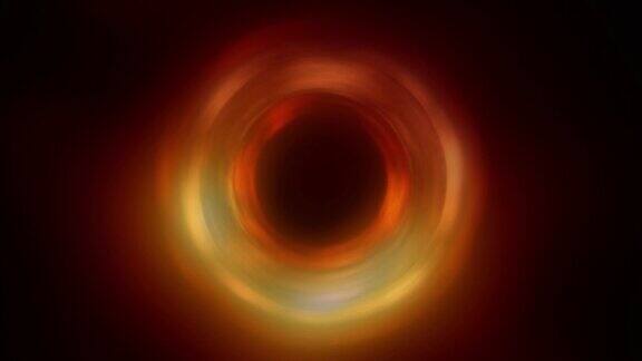 基于视界望远镜拍摄的第一张黑洞图像的黑洞CGI