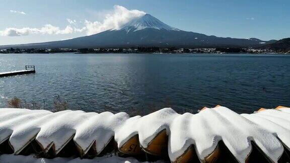 富士山的延时拍摄