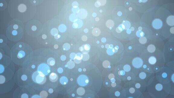 蓝色粒子原子液体或气体