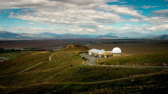 在新西兰特卡波湖约翰山大学天文台拍摄4K时间