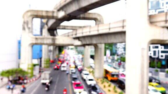 泰国曼谷的交通拥堵