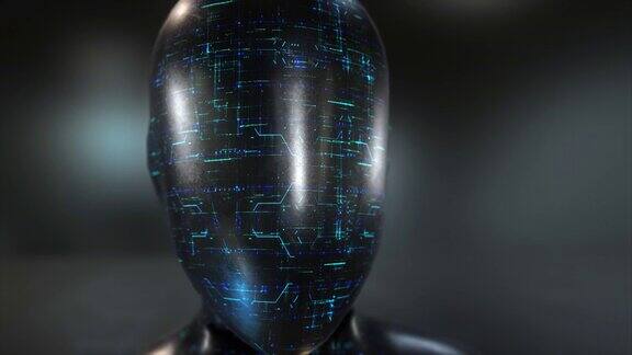 生成式AI人形代表人工智能安卓人像深度学习背景