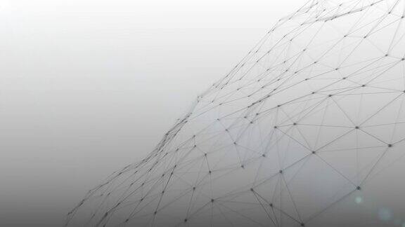 抽象的神经丛背景与连接的点和线全球网络连接