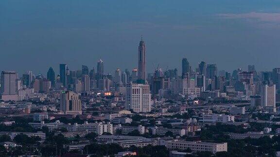 泰国曼谷的城市夜景