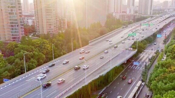 中城高架公路鸟瞰图