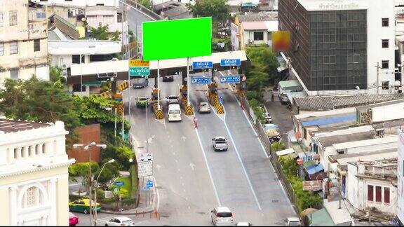 泰国曼谷市中心高速公路交通时间为4K