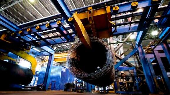 冶金工厂轧机的生产过程线生产