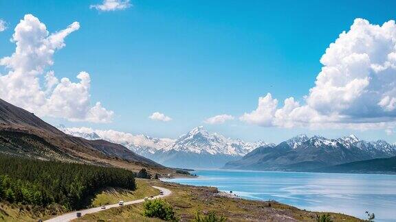 新西兰库克山云景