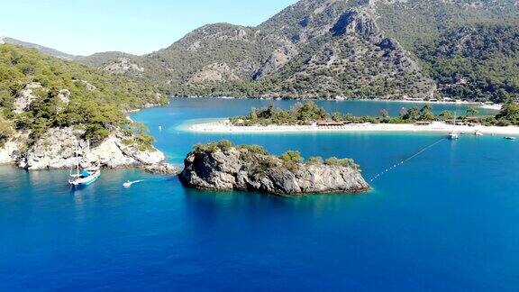 蓝色的航行蓝色的巡航Oludeniz来自土耳其Fethiye