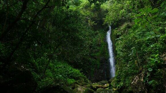 泰国森林深处的瀑布
