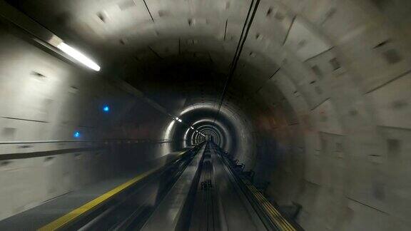 德国法兰克福机场终点站之间的火车隧道