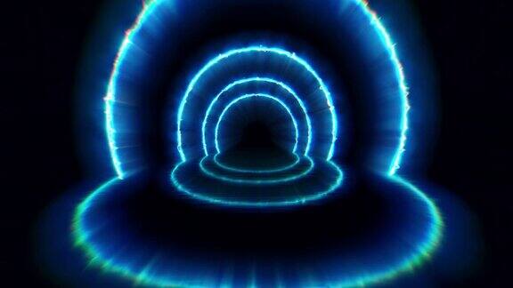 隧道反应堆圆霓虹蓝(无光光)