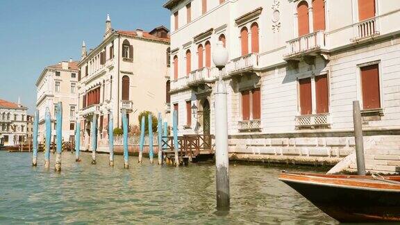 从游船上拍摄的意大利威尼斯大运河