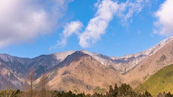 4K延时:日本伏谟帕拉营地的山和云