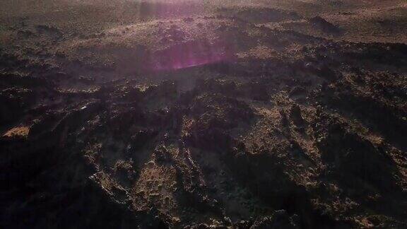 加州荒野的火山景观