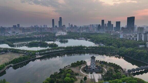 长沙市景鸟瞰图