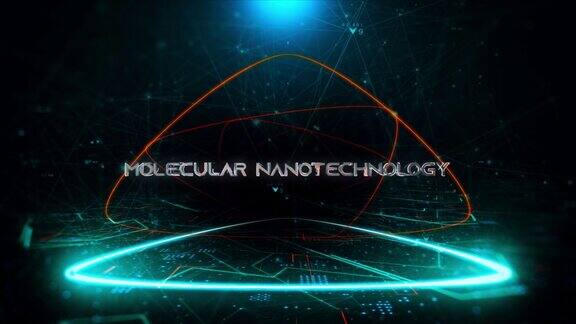 在数字媒体中书写分子纳米技术:分子纳米技术股票mp4视频背景分子纳米技术