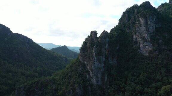 鸟瞰中国浙江温州雁荡山南部