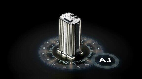 物联网智能建筑信息城市控制AI4k