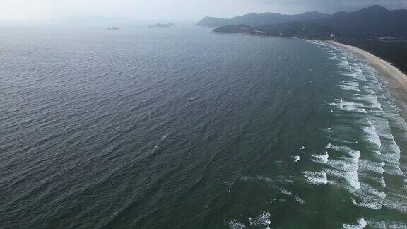 江门上川岛的航拍近景
