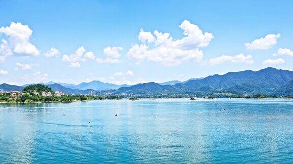 杭州湖光山色的自然风光