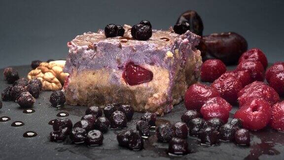 生素食树莓芝士蛋糕